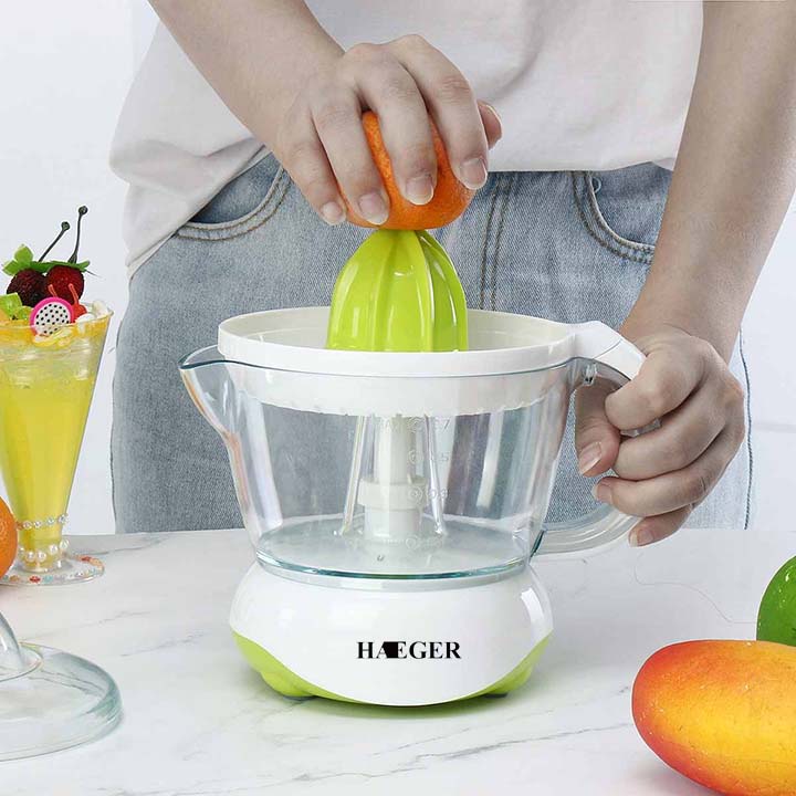 Máy vắt cam Haeger cao cấp 0.7L tự động ko nút ấn