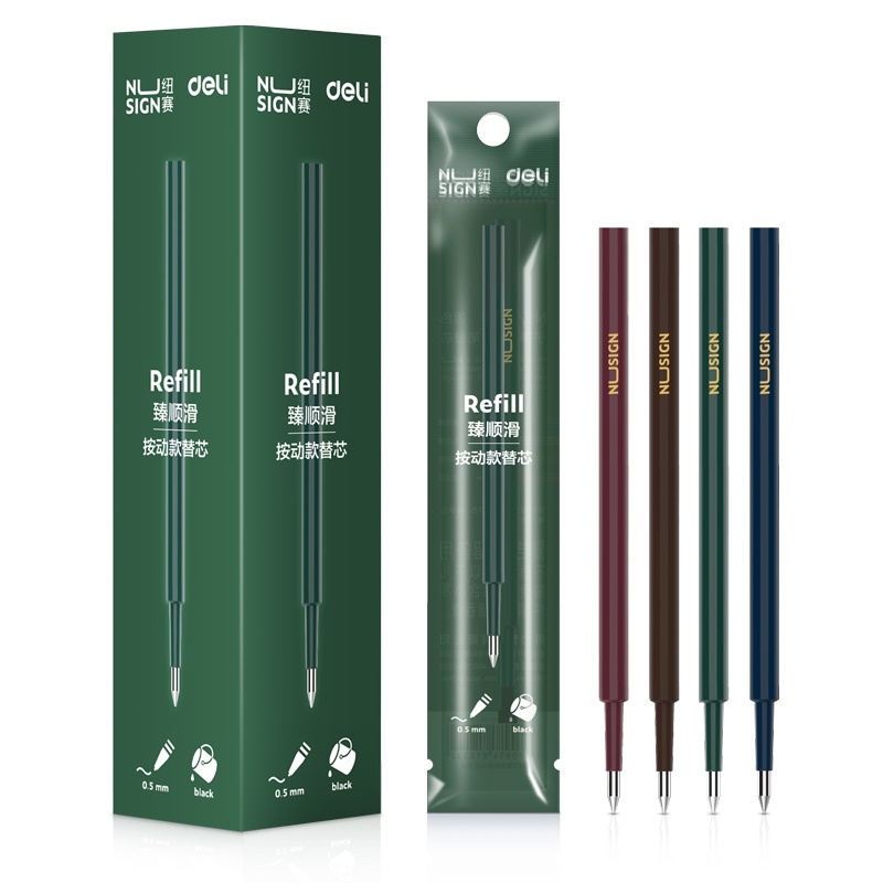 Bút Gel mực đen ngòi 0.5mm có thể thu gọn