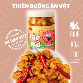 Ăn Vặt 🐷 𝙁𝙍𝙀𝙀𝙎𝙃𝙄𝙋 🐷 Tốp mỡ cháy tỏi thịt liền da heo giòn da 300g