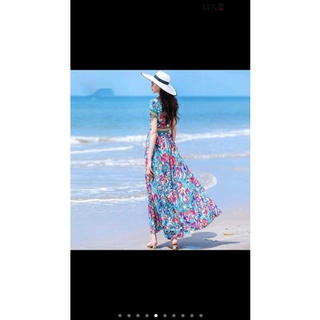 Đầm hoa đi biển size S