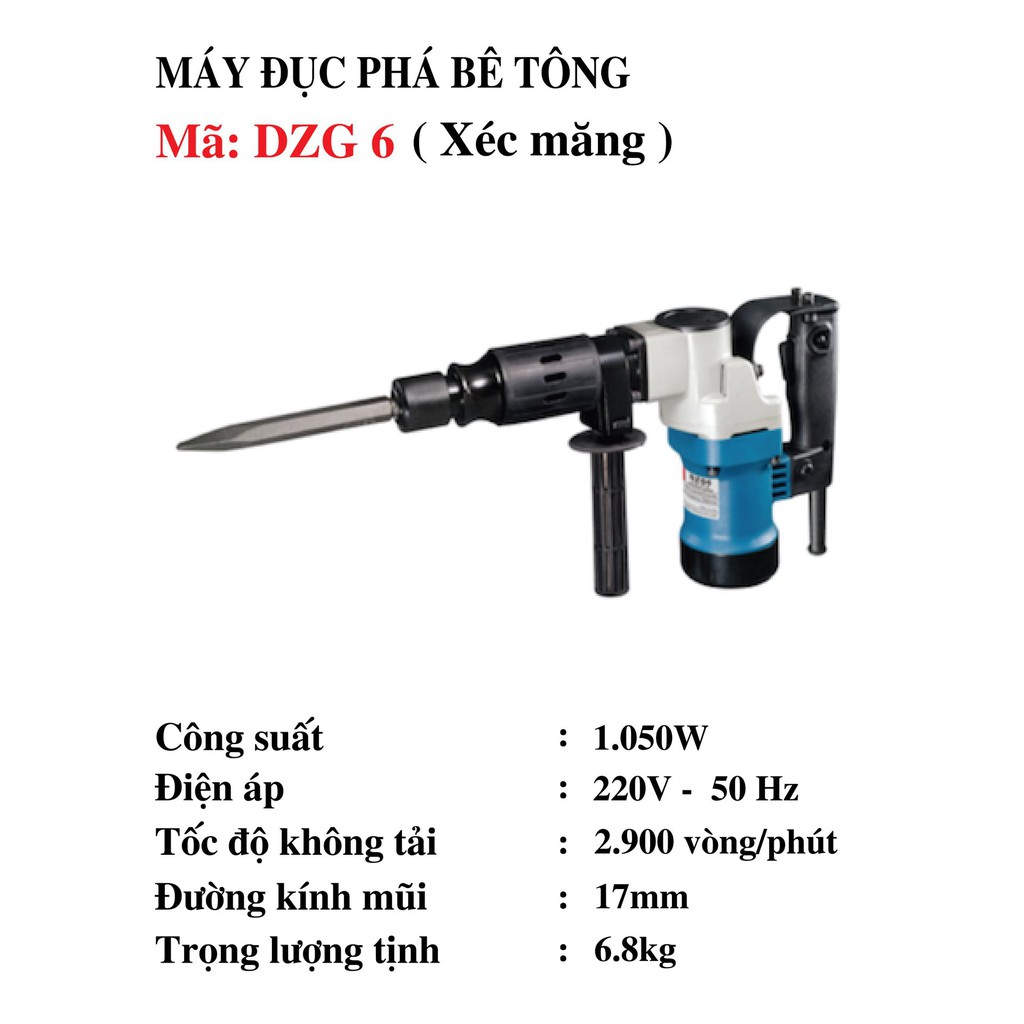 Máy đục bê tông Dongcheng DZG6