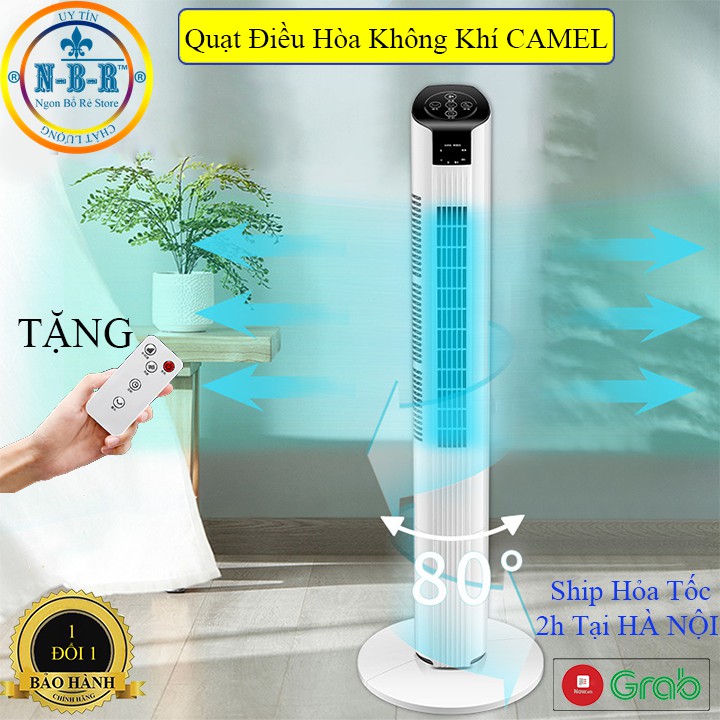 Quạt Điều Hoà Không Khí CAMEL BR-801,Quạt Tháp Không Cánh Chạy êm, Điều Khiển Từ Xa Siêu Mát, Siêu Tiện Lợi