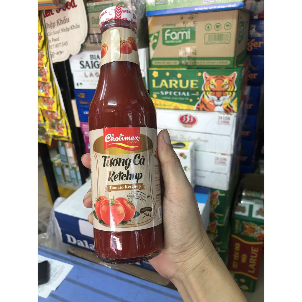 Tương ớt tự nhiên Ketchup Chai thủy tinh 330g
