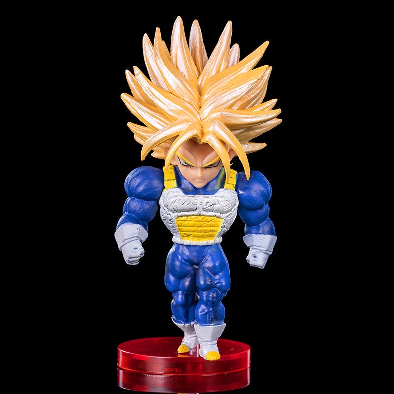 Goods in stock shipped on the same day seven Dragon Ball Super Saiyan muscle monkey rice beijite muscle trance Q version doll hand-made