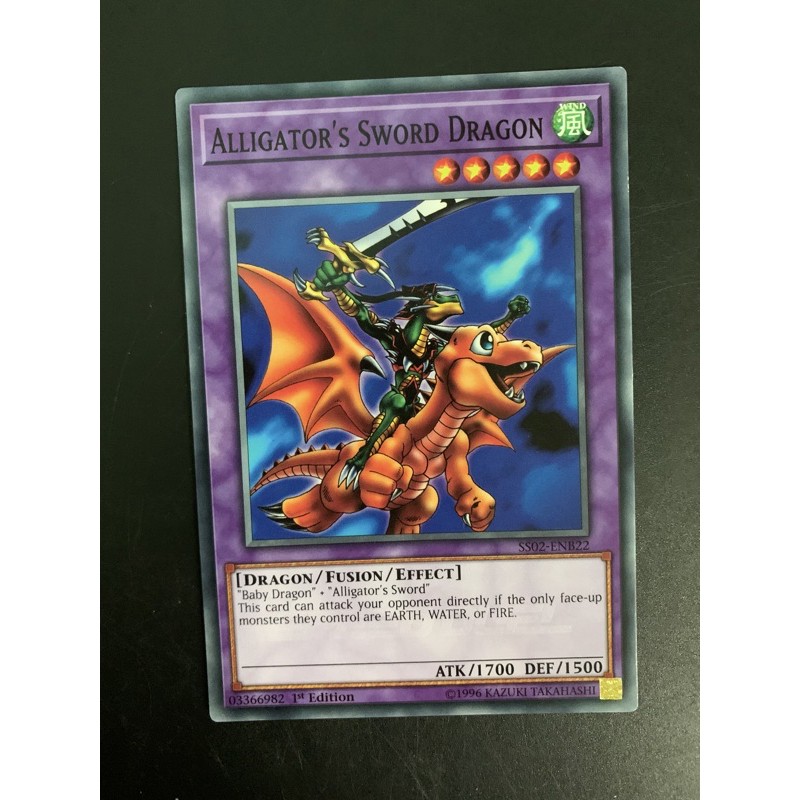 bài yugioh: alligator’s sword dragon