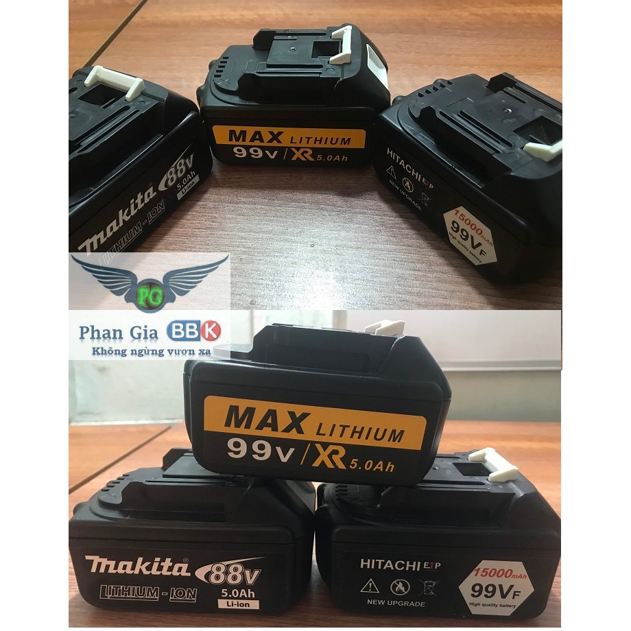 Pin 10 cell 72v 88v dành cho dòng máy siết bulong, bắn vít Makit  88V
