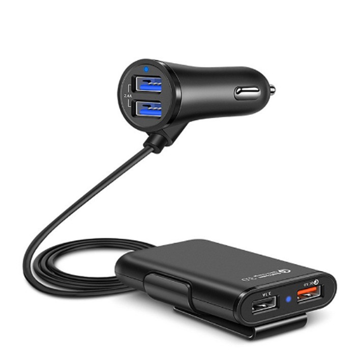 Tẩu Sạc Xe Hơi 4 cổng USB (Quick Charge 3.0)