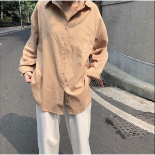 SƠMI LỤA MÀU KEM, Nam Nữ đều mặc được