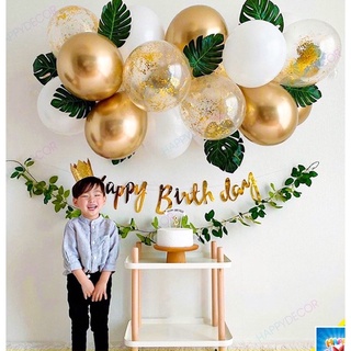 Sét bóng sinh nhật phong cách vintage Hàn Quốc