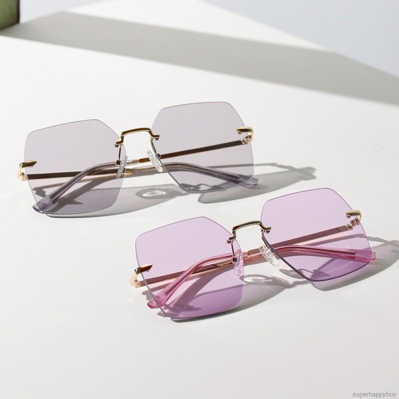 Kính mát không gọng thời trang phong cách retro