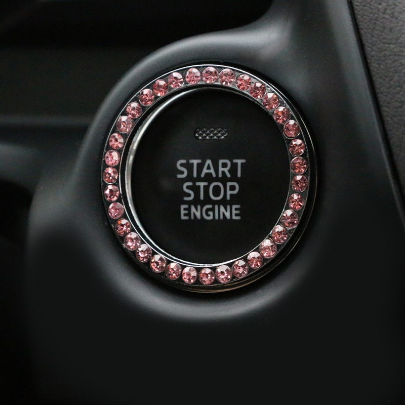 Vòng trang trí nút khởi động ô tô Start Stop (ĐK 4cm)