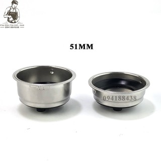 Giỏ lọc có lớp cao su 51mm - filter 51mm - delonghi - basket 51mm