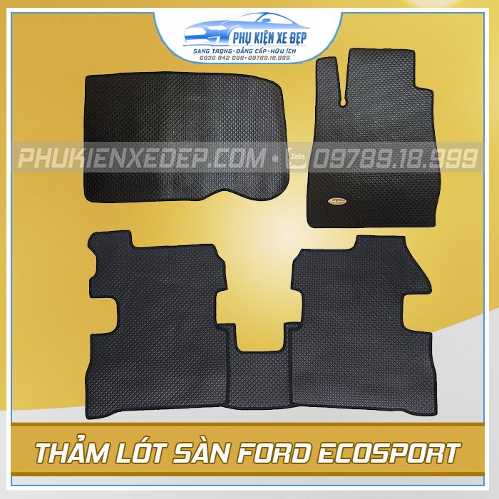 Thảm lót sàn ô tô KataCAO CẤP  cao su Thái Lan cho xe Ford Ranger/ Focus/ Fiesta/ Explorer/ Everest/ Escape/ Ecosport