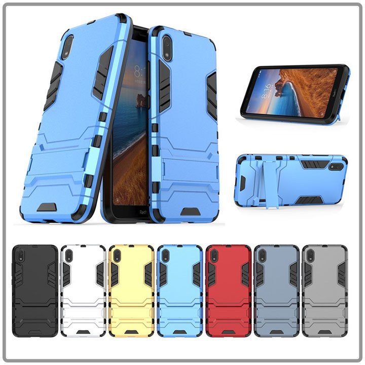 Ốp lưng Xiaomi Redmi 7A iRON - MAN Nhựa PC cứng viền dẻo chống sốc