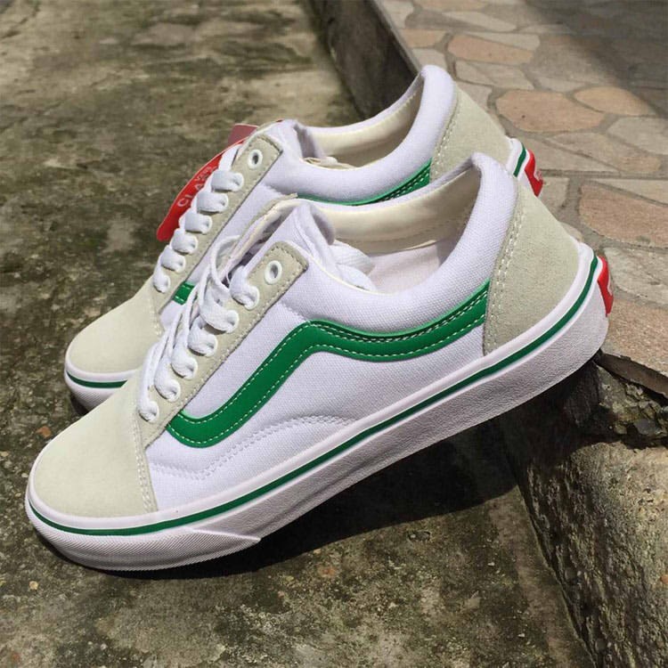 Giày V old skool mũi và gót da lộn các màu, giày thể thao nam nữ vải buộc dây thấp cổ | BigBuy360 - bigbuy360.vn