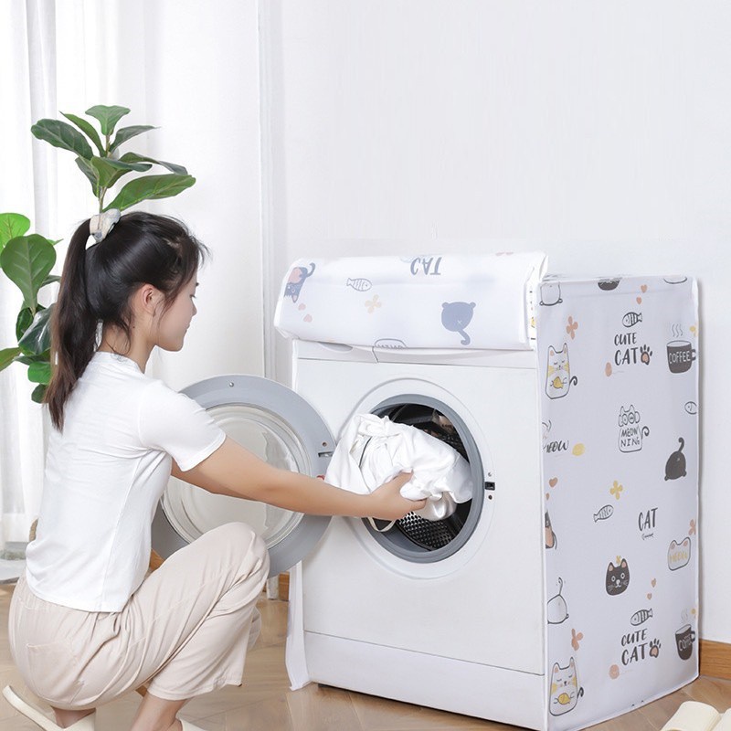 Vỏ Bọc Máy Giặt, Áo Trùm Máy Giặt Chống Thấm Nước Nhiều Họa Tiết 88275