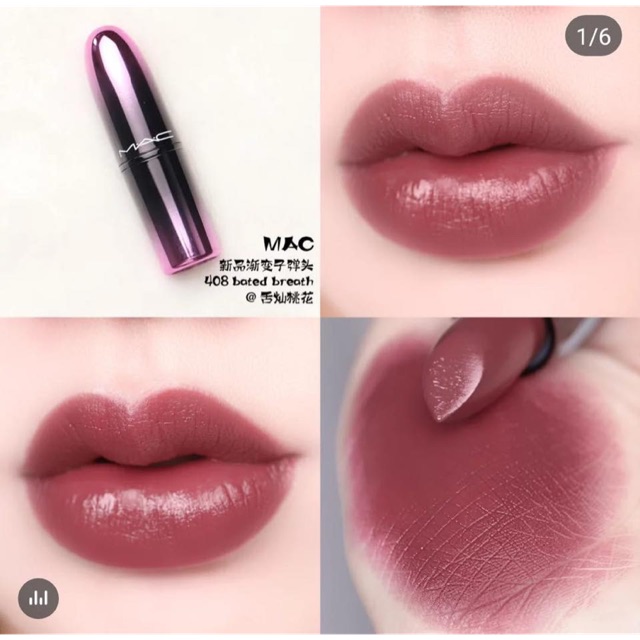 Son Mac 408 Bated Breath Mau đỏ Mận Nồng Nan Love Me Shopee Việt Nam