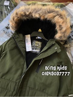 Áo Parka Bé Trai Kaki Rêu F&F