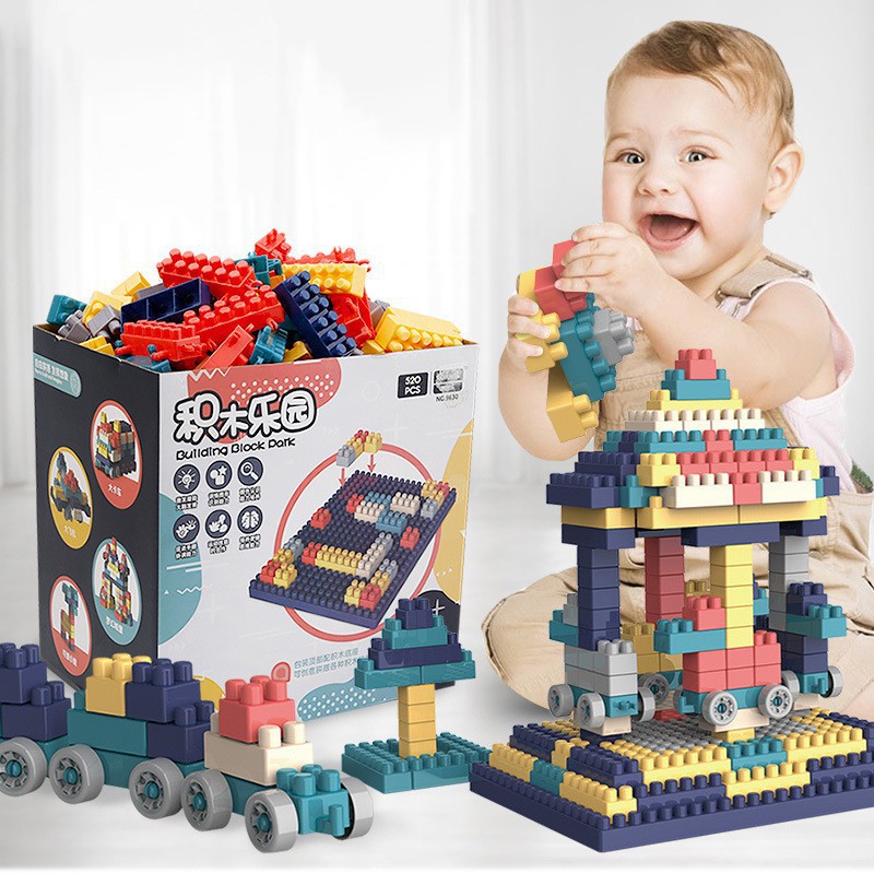 Bộ Xếp Hình Lego 520 Chi Tiết Giúp Kích Thích Tư Duy Trẻ Em