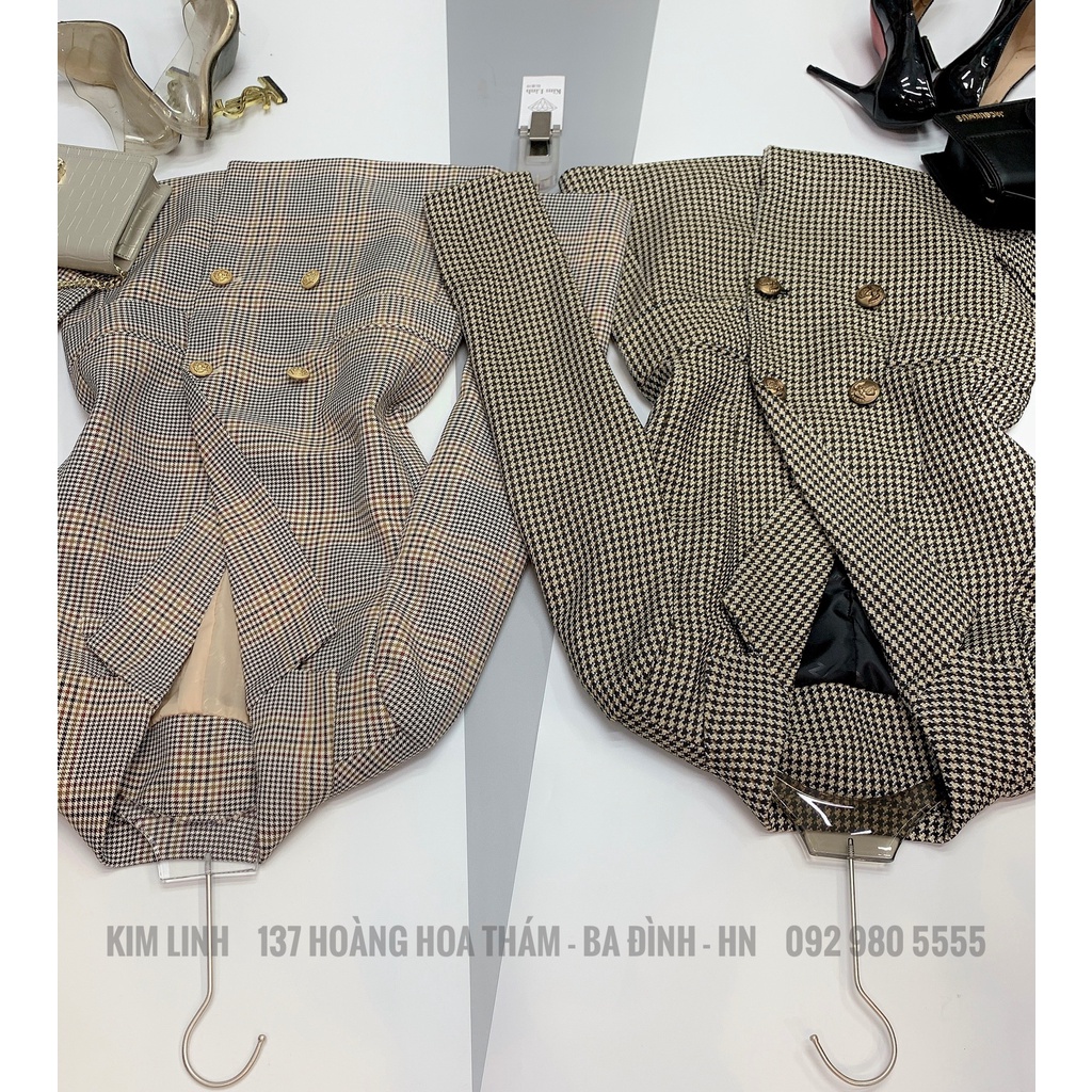Áo VEST KẺ THIẾT KẾ CC - Chất đẹp, Form chuẩn siêu tôn dáng  [KIM LINH SHOP]