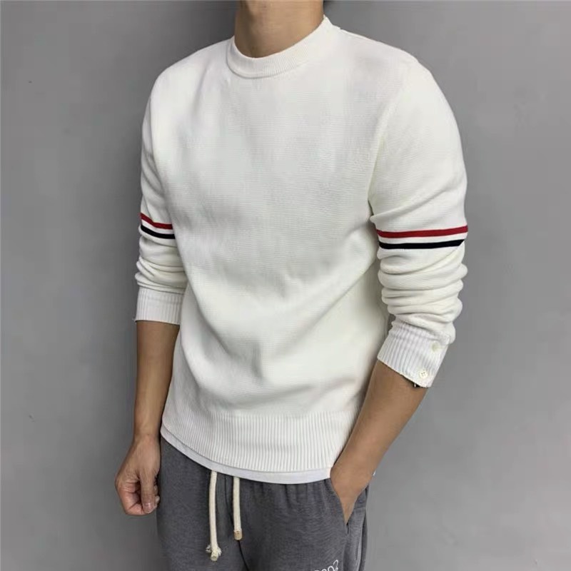 Áo len cổ tròn Thom cao cấp hàng sẵn