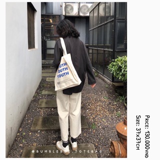 “YOUTH” tote bag.