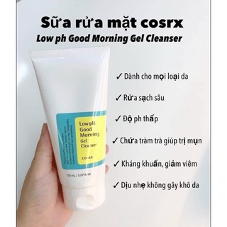SỮA RỬA MẶT 𝐂𝐎𝐒𝐑𝐗 𝐋𝐎𝗪 𝐏𝐇 𝐆𝐎𝐎𝐃 𝐌𝐎𝐑𝐍𝐈𝐍𝐆 𝐆𝐄𝐋 𝐂𝐋𝐄𝐀𝐍𝐒𝐄𝐑