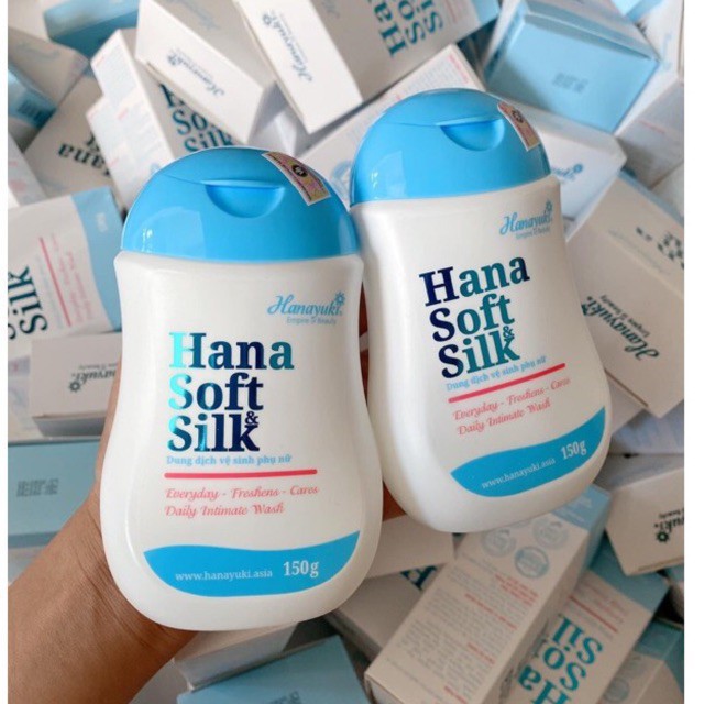 Dung Dịch Vệ Sinh Phụ Nữ Hana Soft Silk Hanayuki - Sạch Khuẩn, Hồng và Khít Vùng Kín, Giảm Ngứa Ngăn Viêm - CHÍNH HÃNG