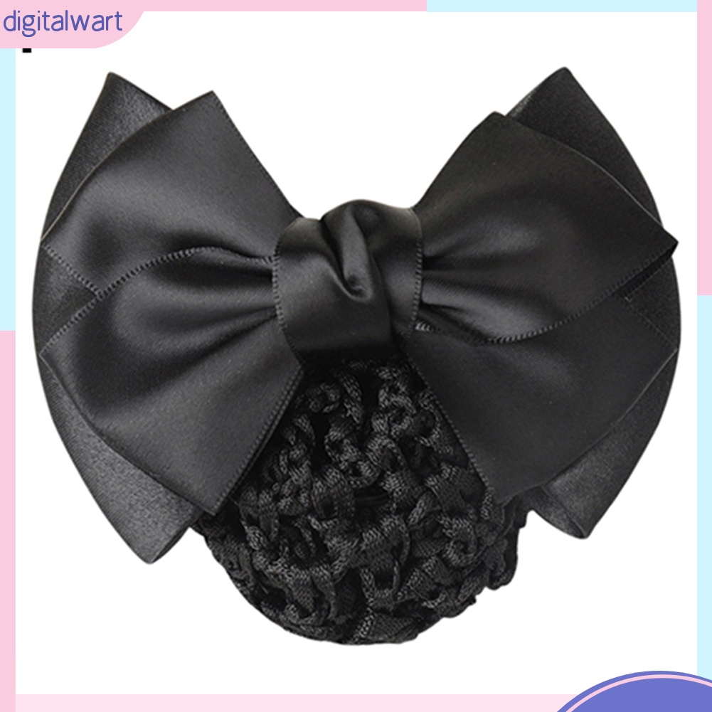 Kẹp lưới búi tóc đính nơ thời trang