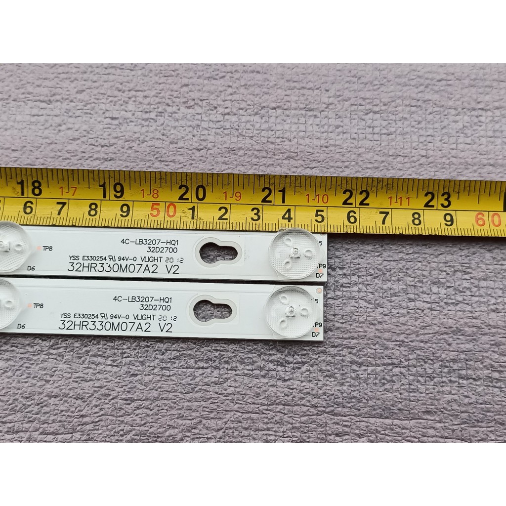 BỘ LED TIVI TCL 32S4700 32D2700 32D2780 MỚI 100% HÀNG ZIN HÃNG, BỘ 2 THANH MỖI THANH 7 BÓNG 6V- 32HR330M07A2 V2