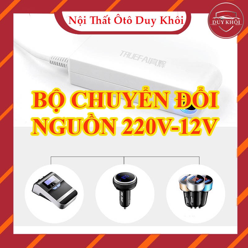 Adapter đổi nguồn điện cao cấp 220V- 12V 120W 10A đầu cắm ô tô, bộ đổi nguồn 220V sang 12V chân tẩu