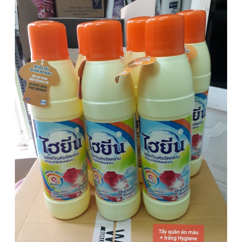 Thuốc tẩy trắng, tẩy màu quần áo Thái Lan 250ml - Nước tẩy Hygiene sạch các vết bẩn