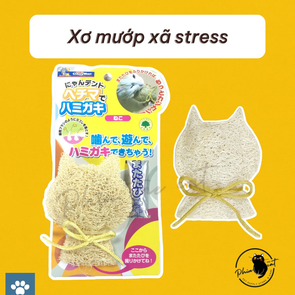 Đồ chơi cho mèo Xơ mướp Cattyman gặm sạch răng, giải trí | phinthecat