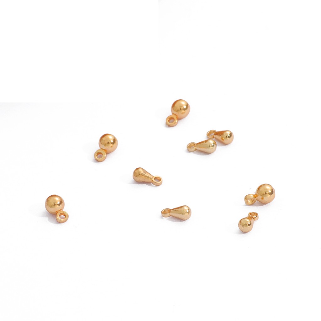 Hạt Cườm Beadia Hình Giọt Nước Mạ Vàng 18K Dùng Làm Trang Sức Thủ Công