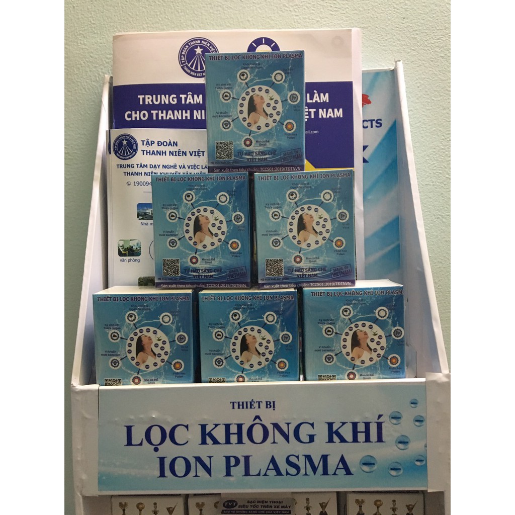 [BH 24 THÁNG] Lọc Không Khí Ion Plasma - Thiết Bị Lọc Không Khí Siêu Nhỏ Cho Phòng 20 m2