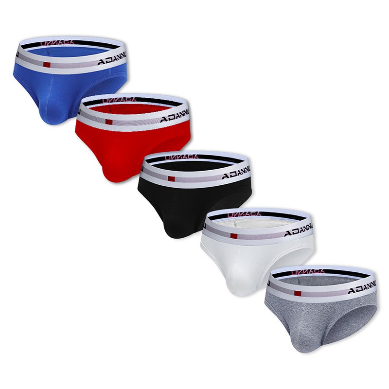 Quần lót boxer cotton chữ U có 5 màu cho nam Ad44