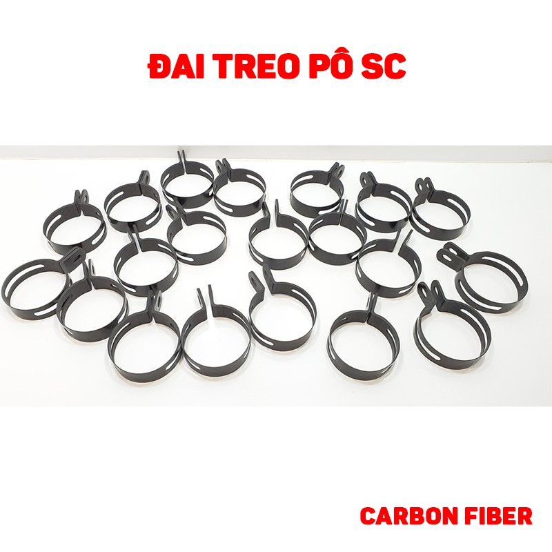 Đai treo pô SC carbon fiber