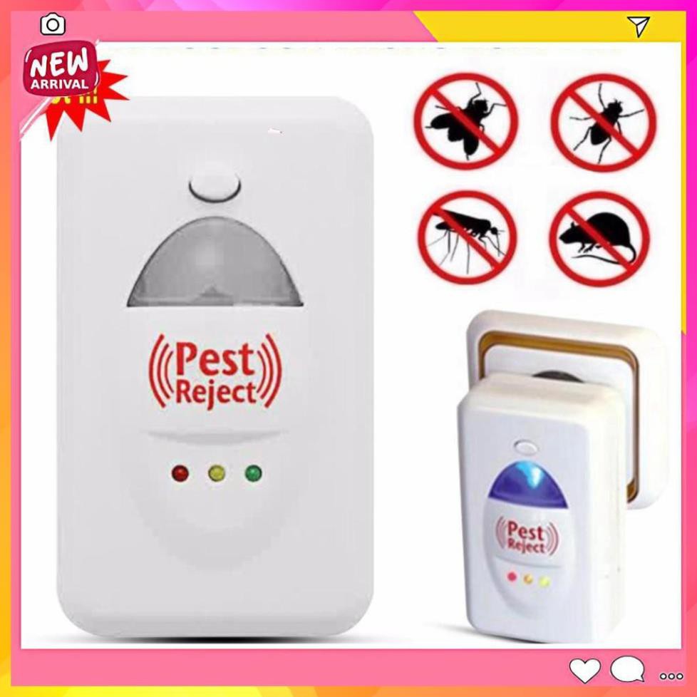 Máy Đuổi Côn Trùng Pest Rejeck - Tạo sóng siêu âm đuổi côn trùng, Đuổi Muỗi, Chuột, Đuổi Côn Trùng, Đuổi Mạt Rệ