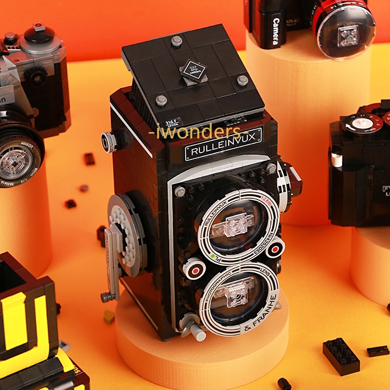Đồ Chơi Mô Hình Máy Ảnh MOC Dễ Thương Cổ Điển Độc Đáo Cho Bé DIY Kids education toys