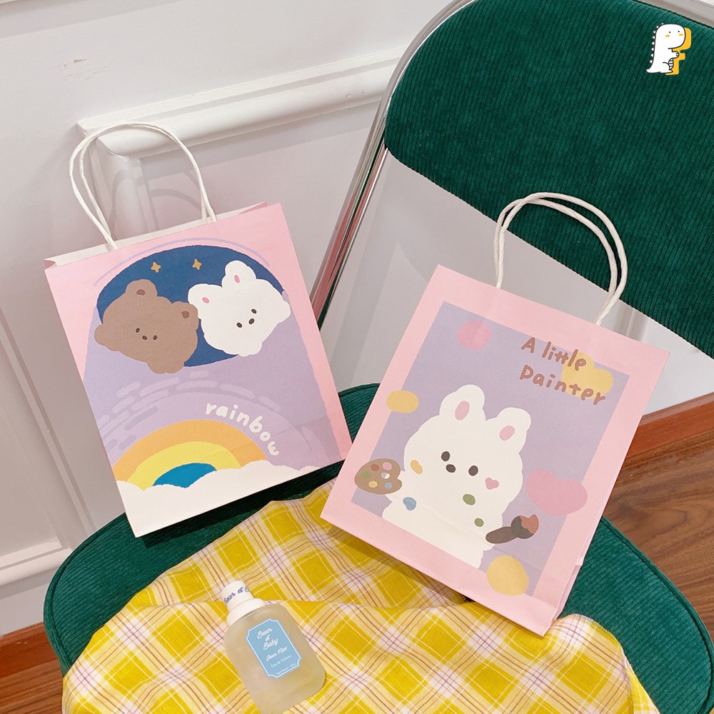 Túi giấy quà tặng Gấu và thỏ