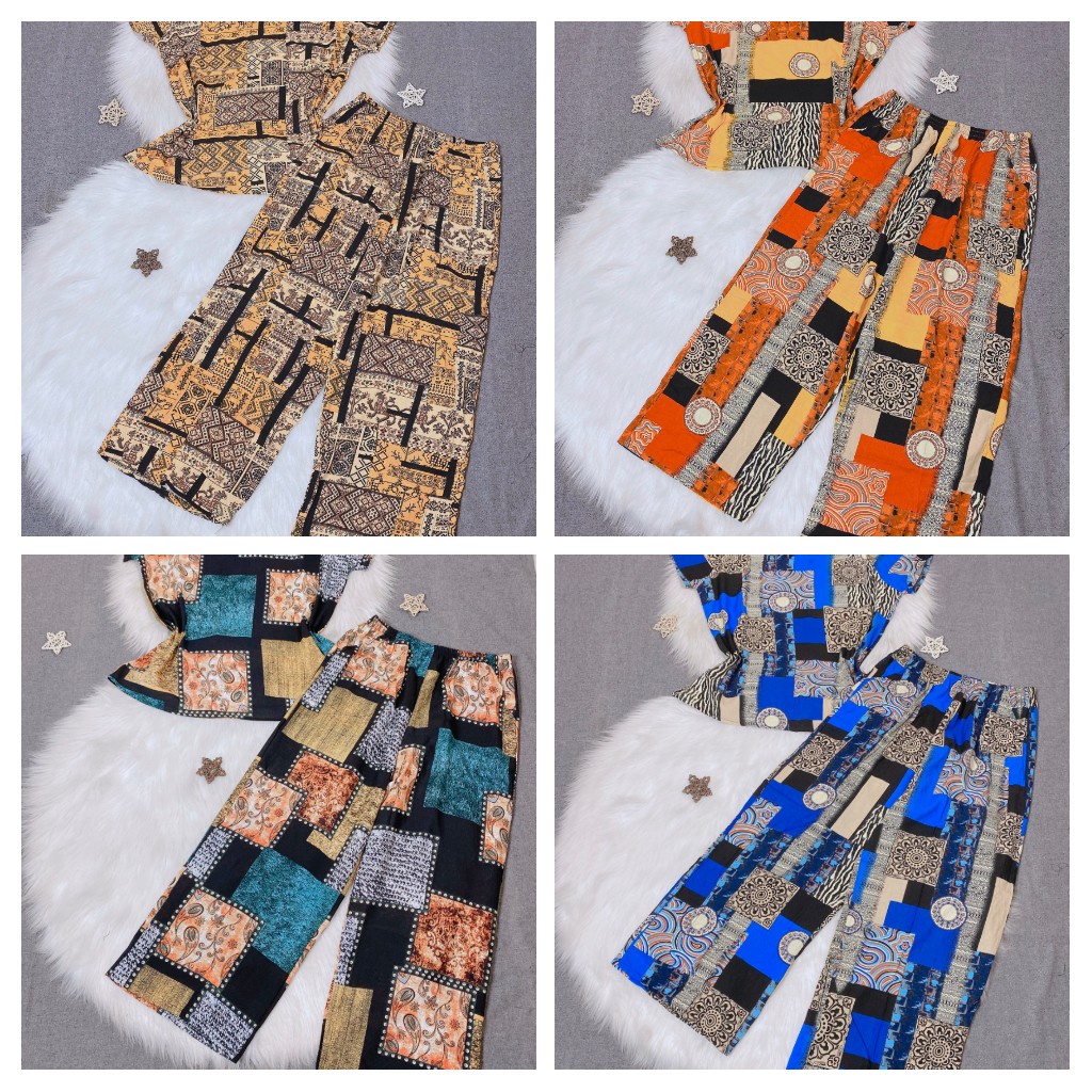 Bộ lanh trung niên dài, bộ mặc nhà trung niên quần dài