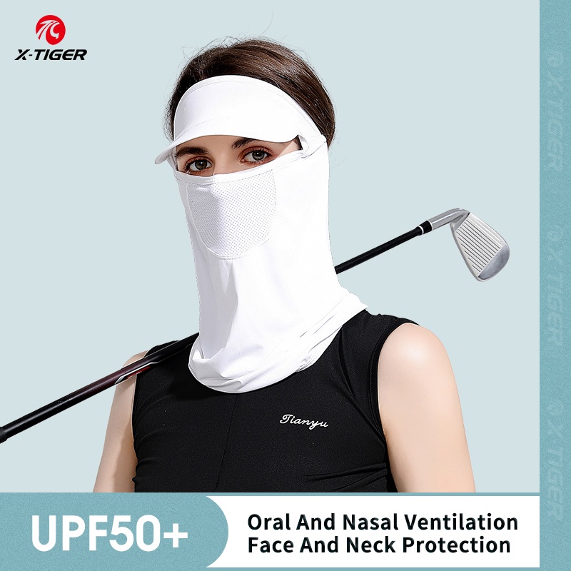 X-TIGER Mũ kiêm khẩu trang che mặt chống tia uv bảo vệ làn da cho các hoạt động ngoài trời