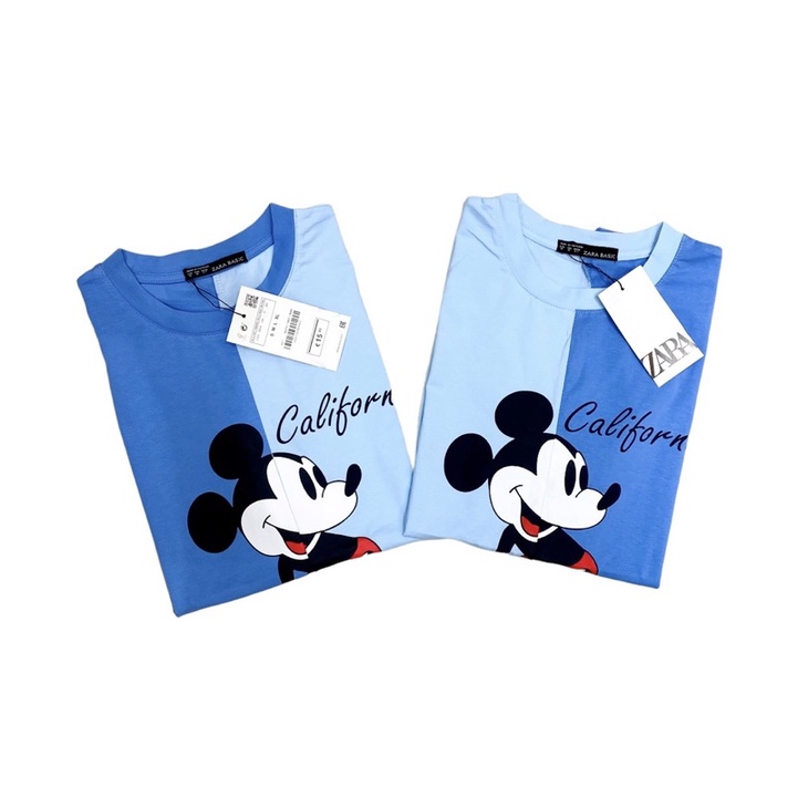 Áo thun tshirt mickey phối màu dễ thương