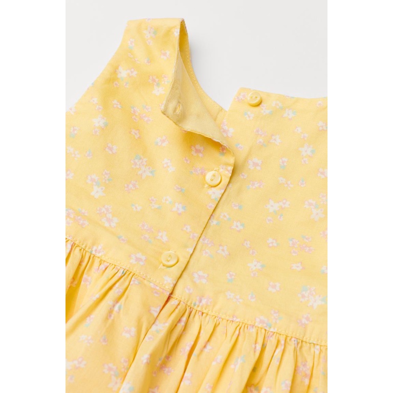 Váy xòe hoa vàng HM H&amp;M sz 9-12m_hàng chính hãng authentic