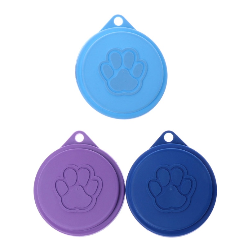 Nắp Đậy Lon Nước Bằng Silicone Nhiều Màu Kích Thước 3.54 Inch Thông Dụng Cho Thú Cưng