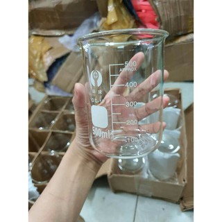 cốc thủy tinh đo dung dịch 500ml