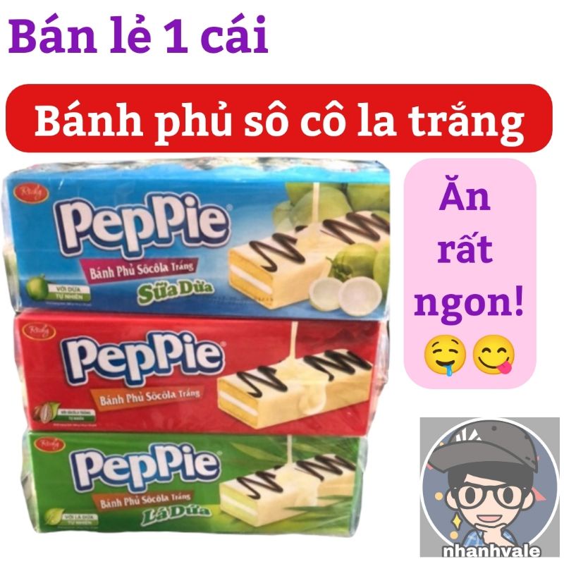 Bánh phủ kem sô cô la trắng Richy siêu ngon😋🤤