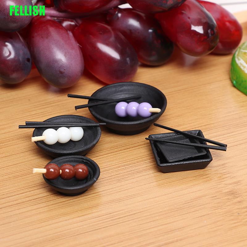 Bộ Dụng Cụ Bàn Ăn Mini Tỉ Lệ 1 / 12 Trang Trí Nhà Búp Bê