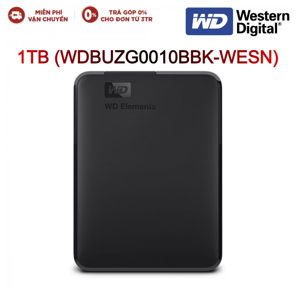 Ổ Cứng Di Động WD Elements 1TB 2.5 WDBUZG0010BBK-WESN