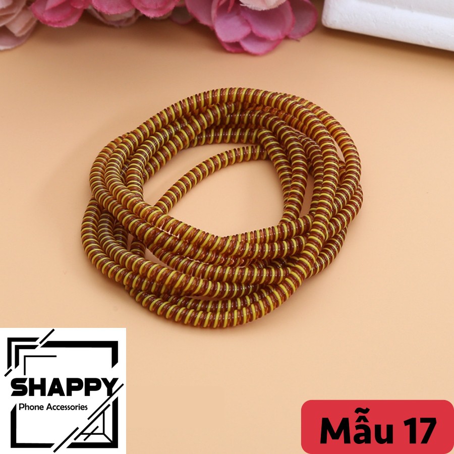 Dây Quấn 3 Màu Dài 1m4 - Dây Quấn Bảo Vệ Cáp Sạc - Dây Quấn Chống Rối [Shappy Shop]